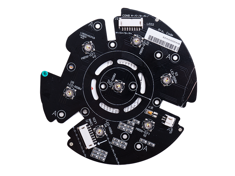 erste Generation der LED PCB Platine für den ExpoLite TourLED Pro28, schwarzfarben